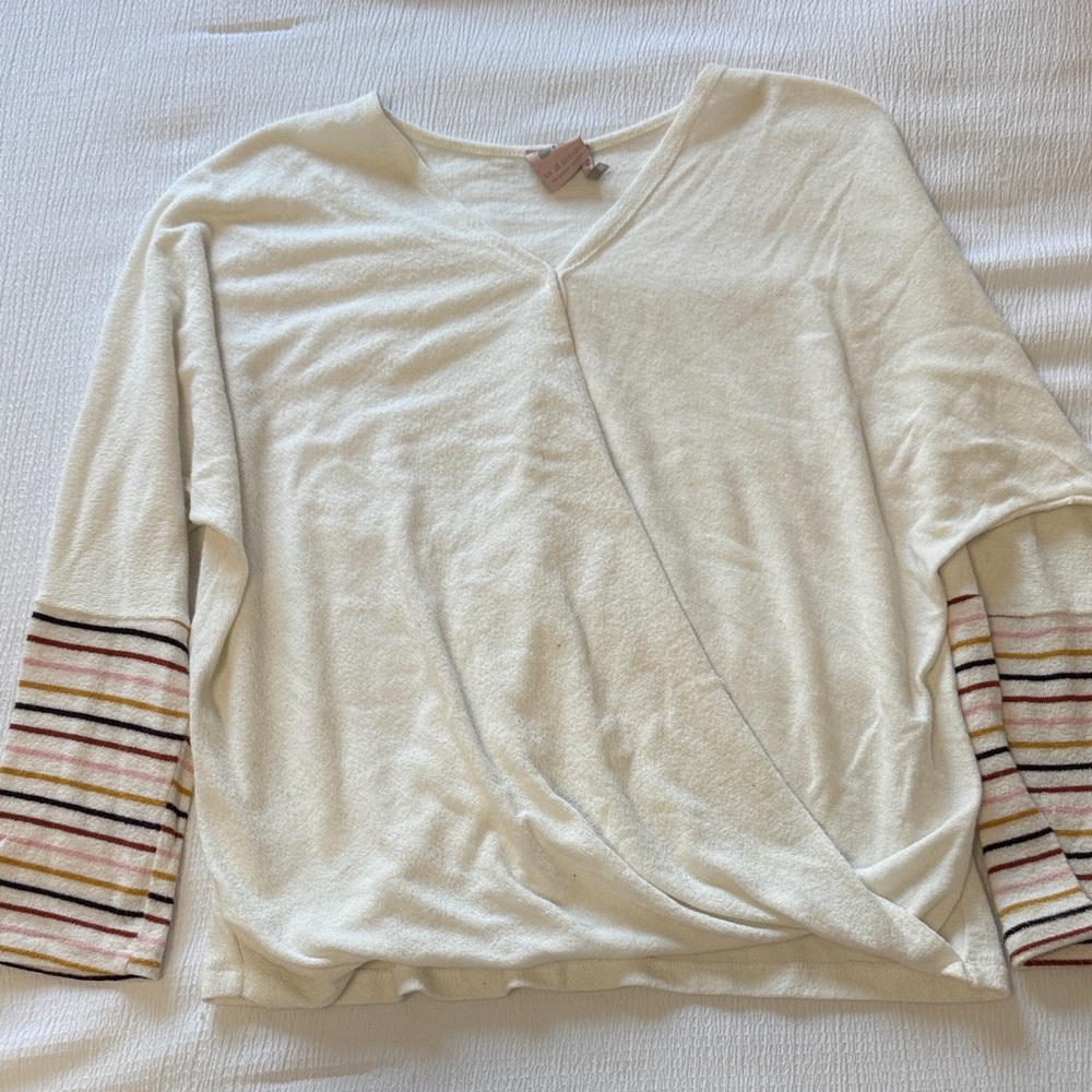 girls white crossover top